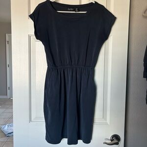 Navy casual dress with pockets